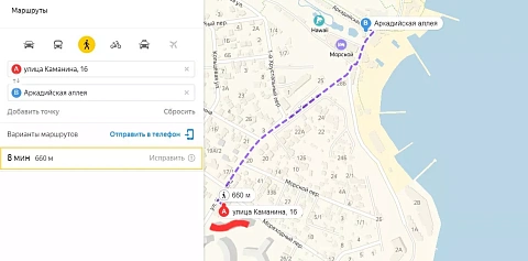 1-комнатная подобово у Одесі. Приморский район, вул. Каманіна, 16а &mdash; 1001435669 зображення 24